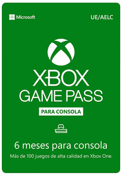 Suscripción Xbox Game Pass 6 meses para Xbox