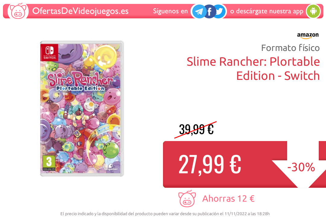 Slime Rancher: Plortable Edition, Nintendo Switch, Fangamer