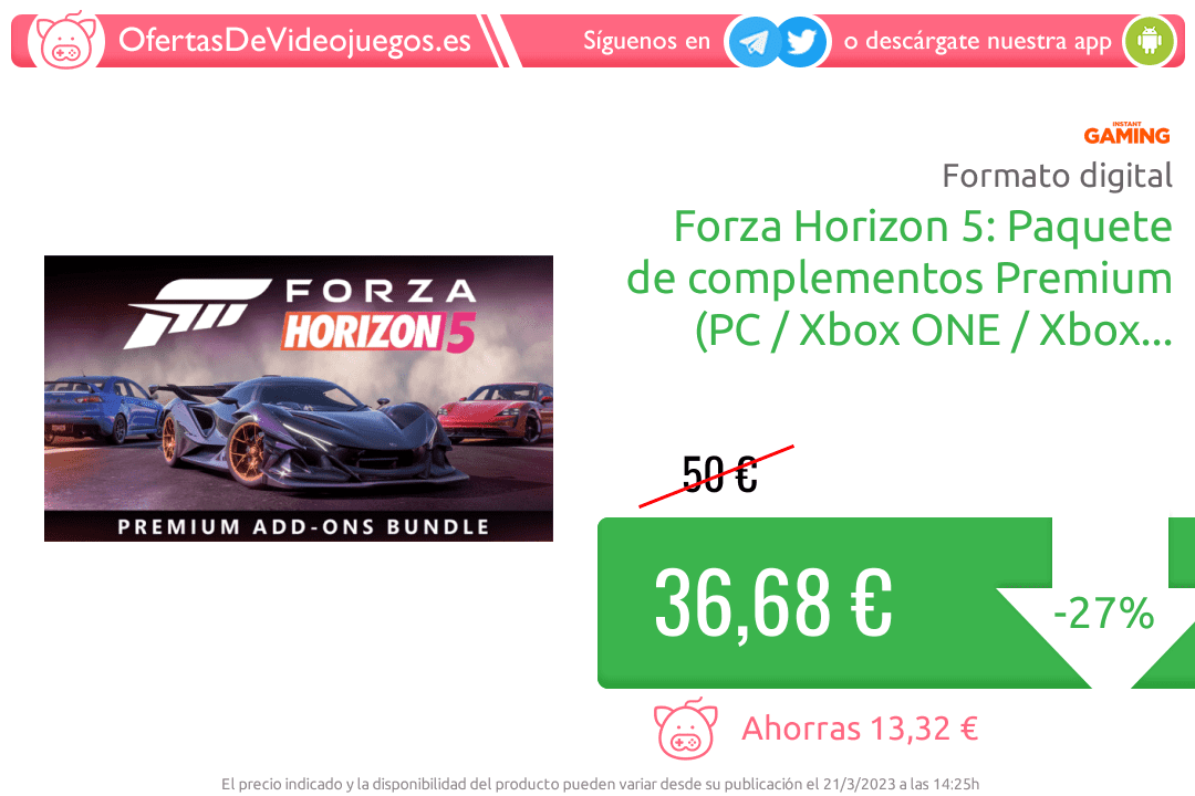 Forza Horizon 5: Paquete de complementos Premium - PC / Xbox One