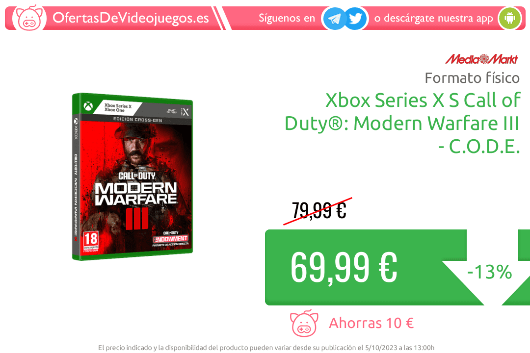 Jogo Xbox One / Series X Call of Duty: Modern Warfare III – MediaMarkt